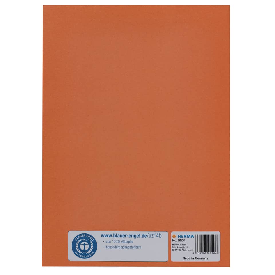 Heftschoner, A5, Papier, orange HERMA 5504 HERMA 5504 Papier