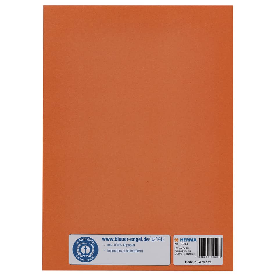 Heftschoner, A5, Papier, orange HERMA 5504 HERMA 5504 Papier