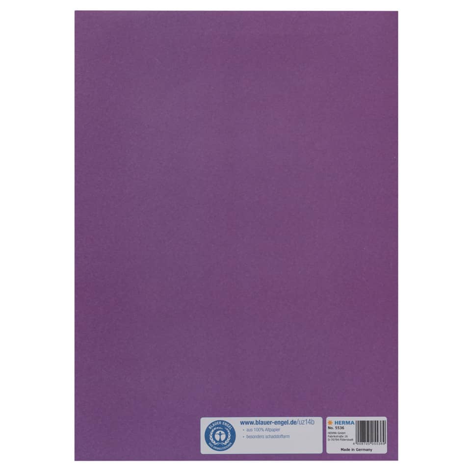 Heftschoner, A4, Papier, violett HERMA 5536 HERMA 5536 Papier