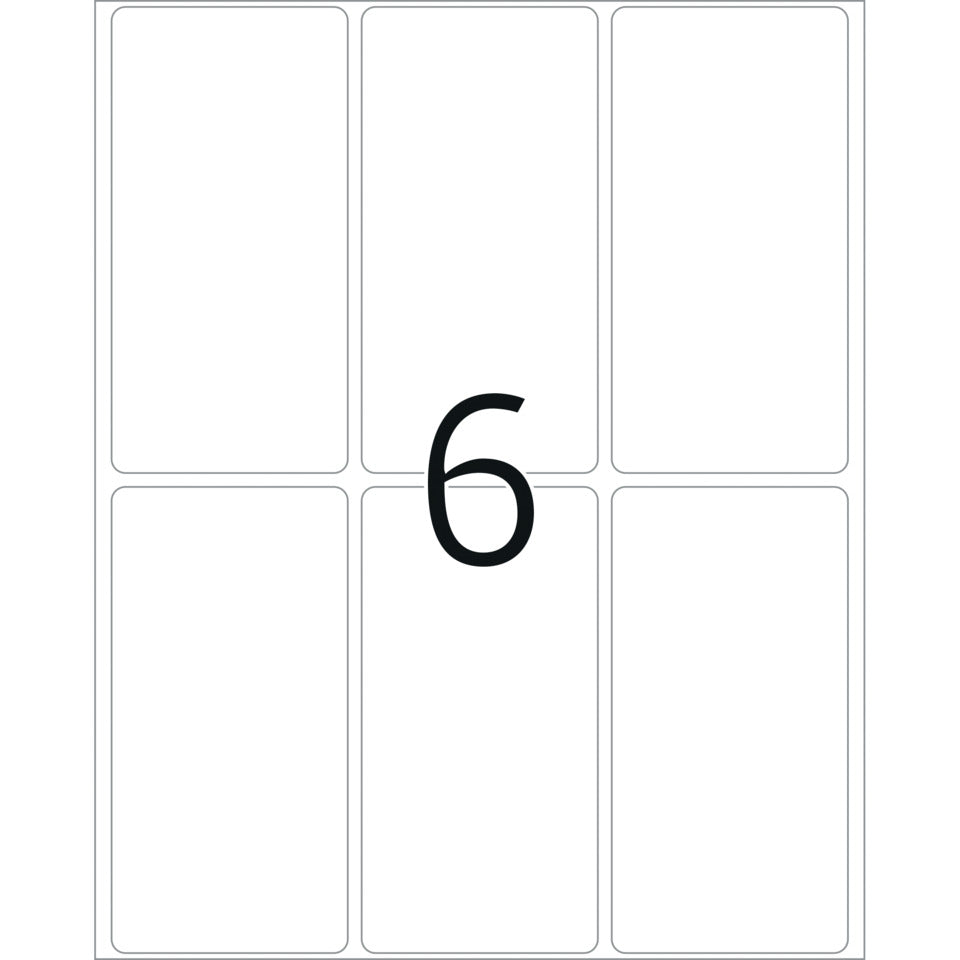 Etiketten permanent, 34x67mm, 192 Stück, weiß HERMA 2480 HERMA 2480 permanent haftend