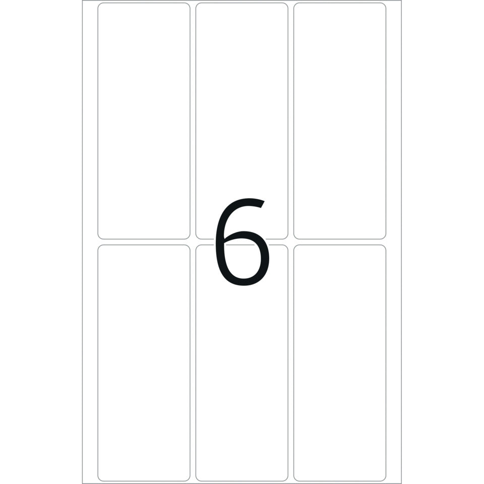 Etiketten permanent, 32x82mm, 192 Stück, weiß HERMA 2540 HERMA 2540 permanent haftend