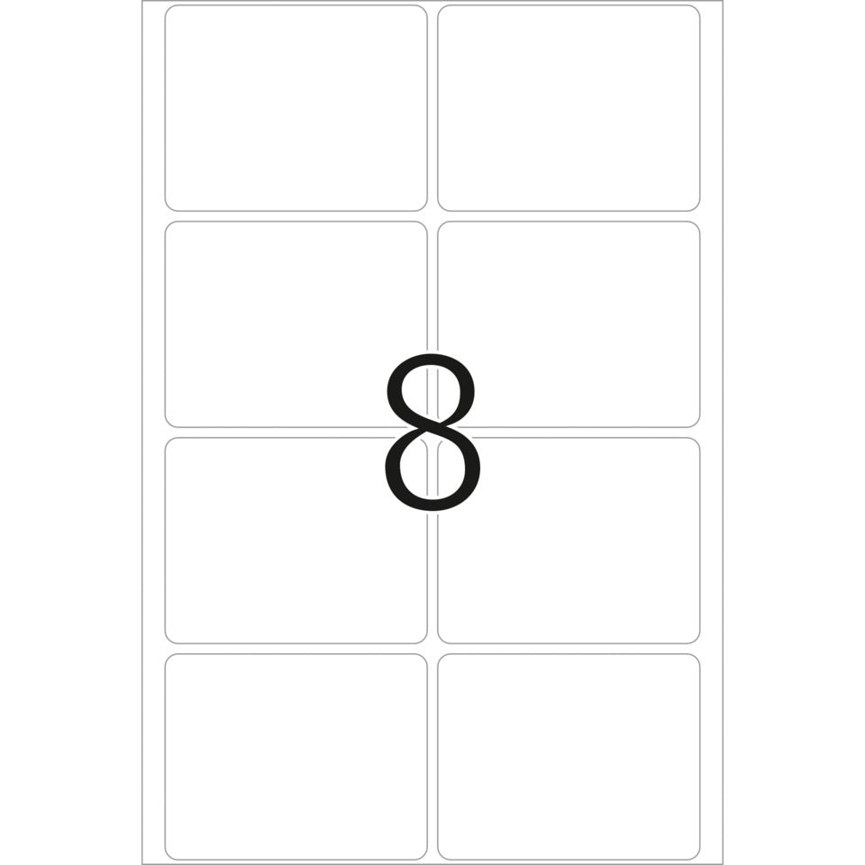 Etiketten permanent, 39x50mm, 256 Stück, weiß HERMA 2560