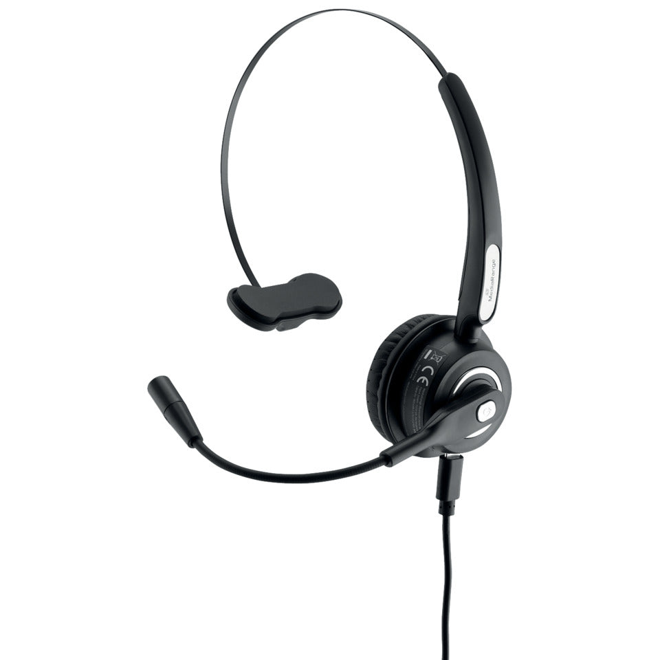 Headset Mono, schwarz MEDIARANGE MROS305
