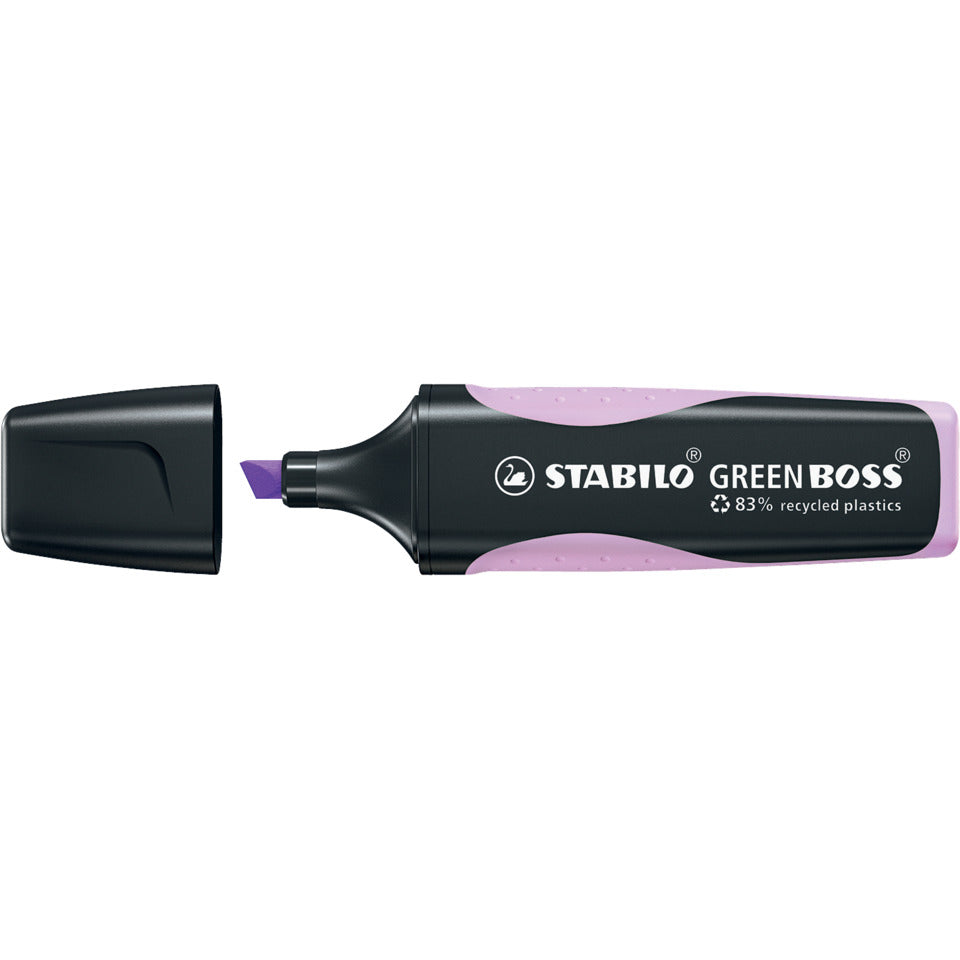 Textmarker GREEN BOSS® Pastel, 2-5mm, Schimmer von Lila STABILO 6070/155