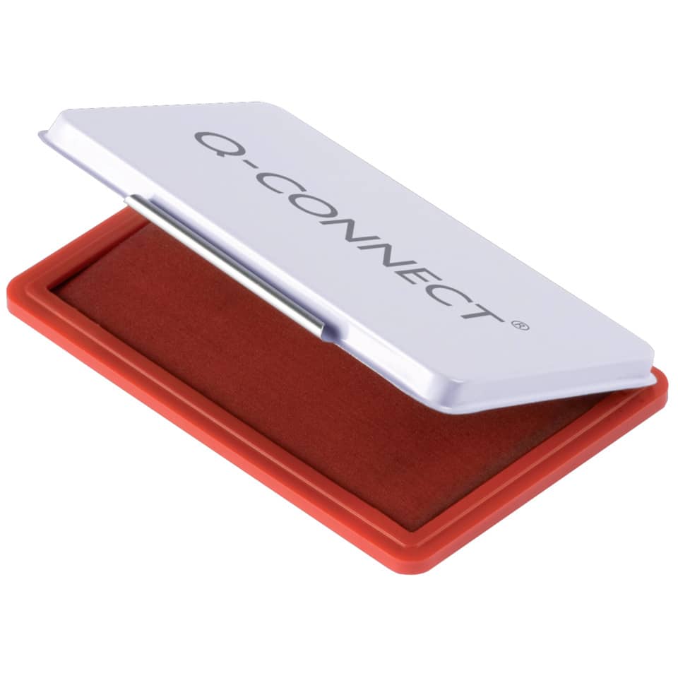 Stempelkissen Gr.3, 9 x 5,5 cm, rot Q-CONNECT KF16316