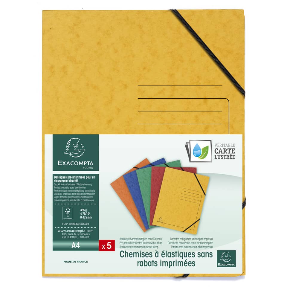 Sammelmappe, A4, 355g/m², Colorspan, sortiert EXACOMPTA 555410E EXACOMPTA 555410E Colorspan