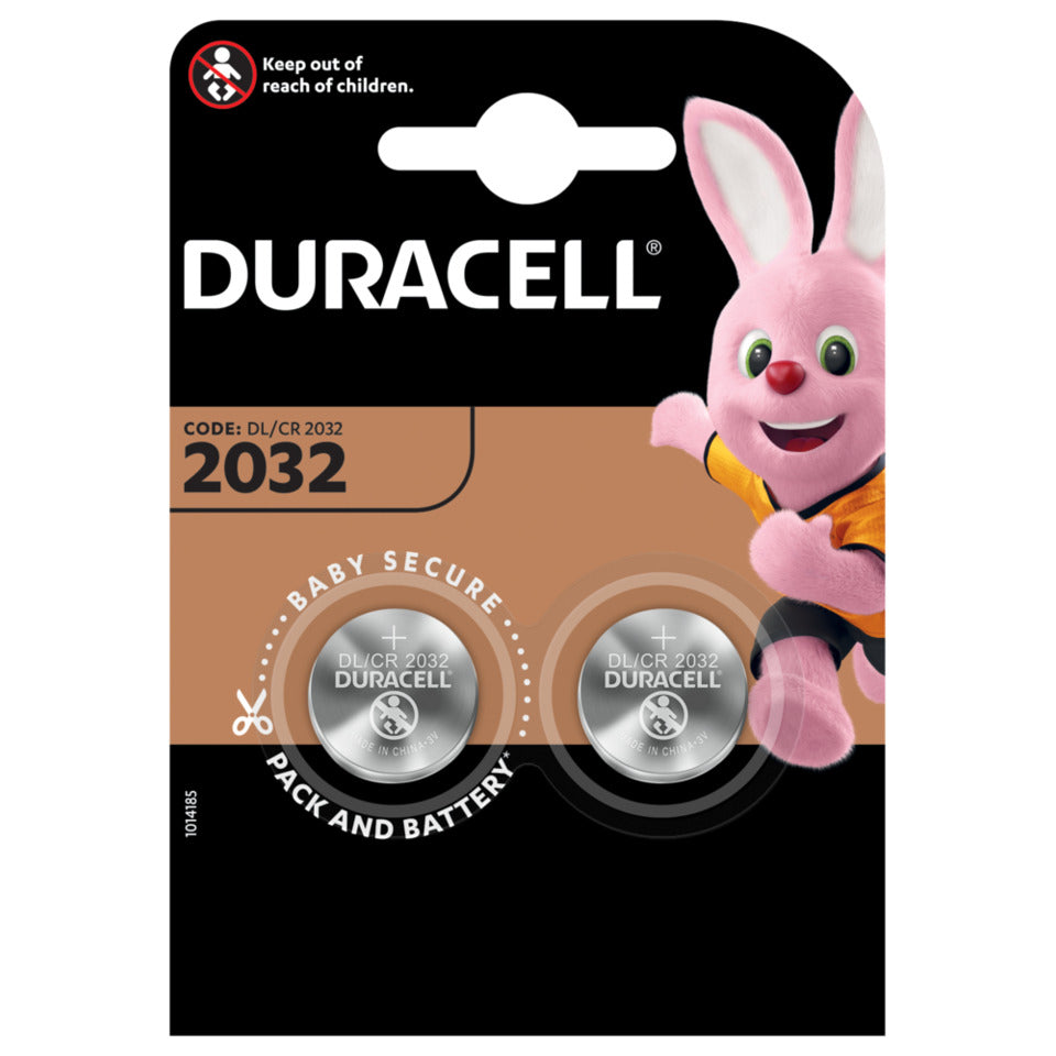 Knopfzelle, Lithium, Electronics, CR2032, 3V, 2er Blister DURACELL DUR203921