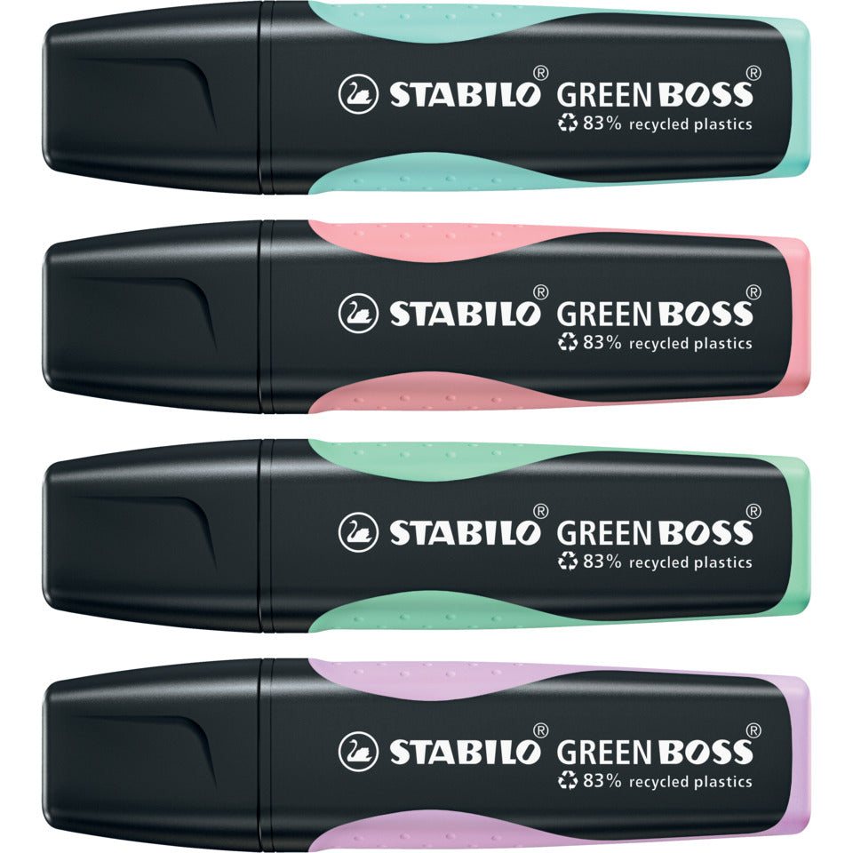 Textmarker GREEN BOSS® Pastel, 2-5mm, rosiges Rouge STABILO 6070/129