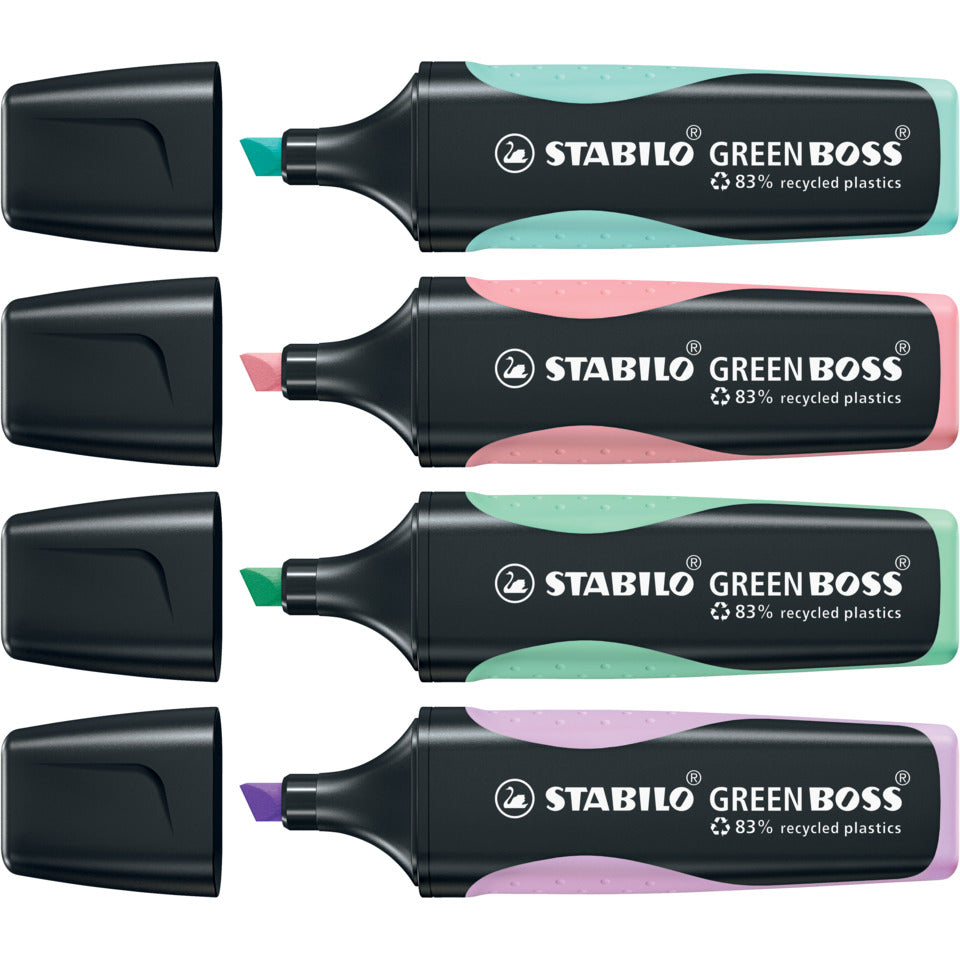 Textmarker GREEN BOSS® Pastel, 2-5mm, Schimmer von Lila STABILO 6070/155