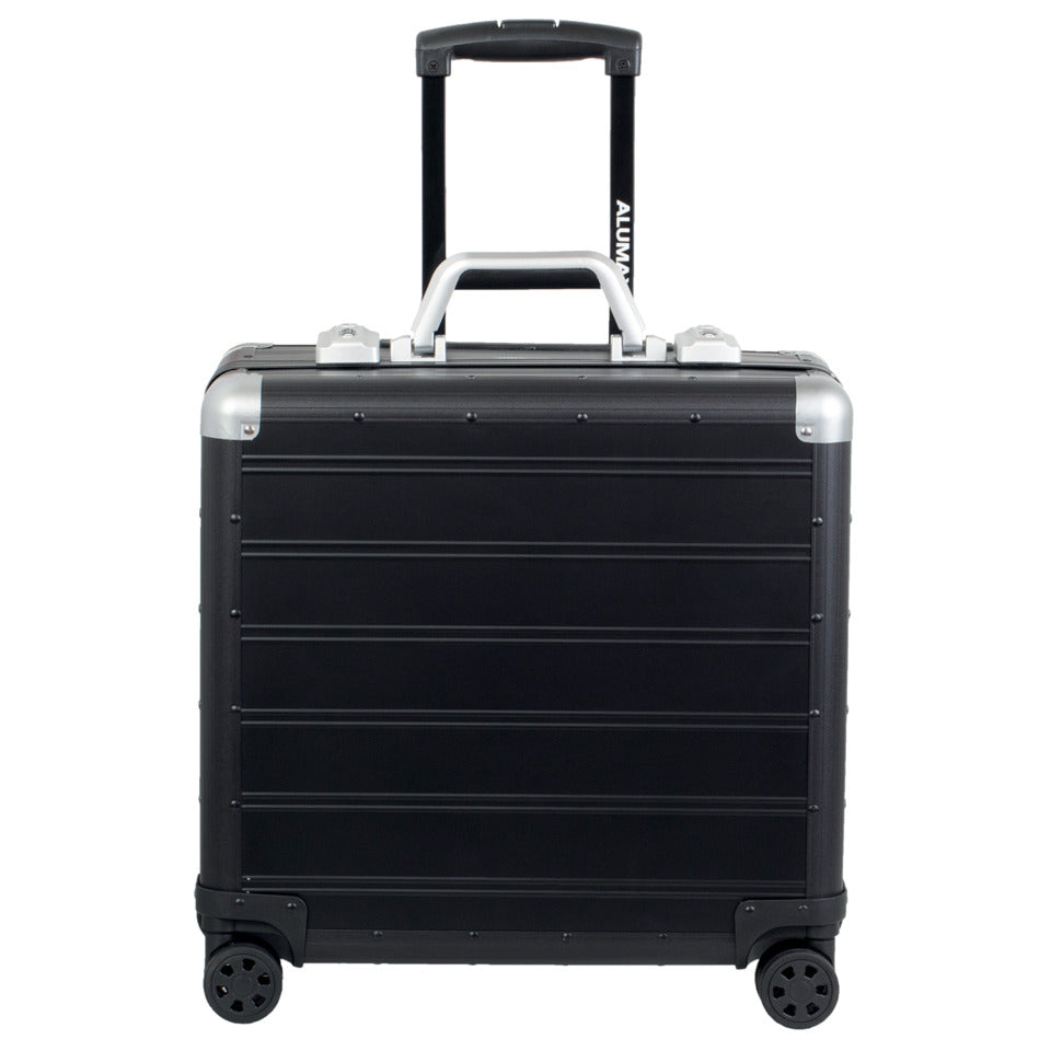 Business Trolley GEMINI Aluminium 42,5 x 40 x 21 cm schwarz matt ALUMAXX 45173