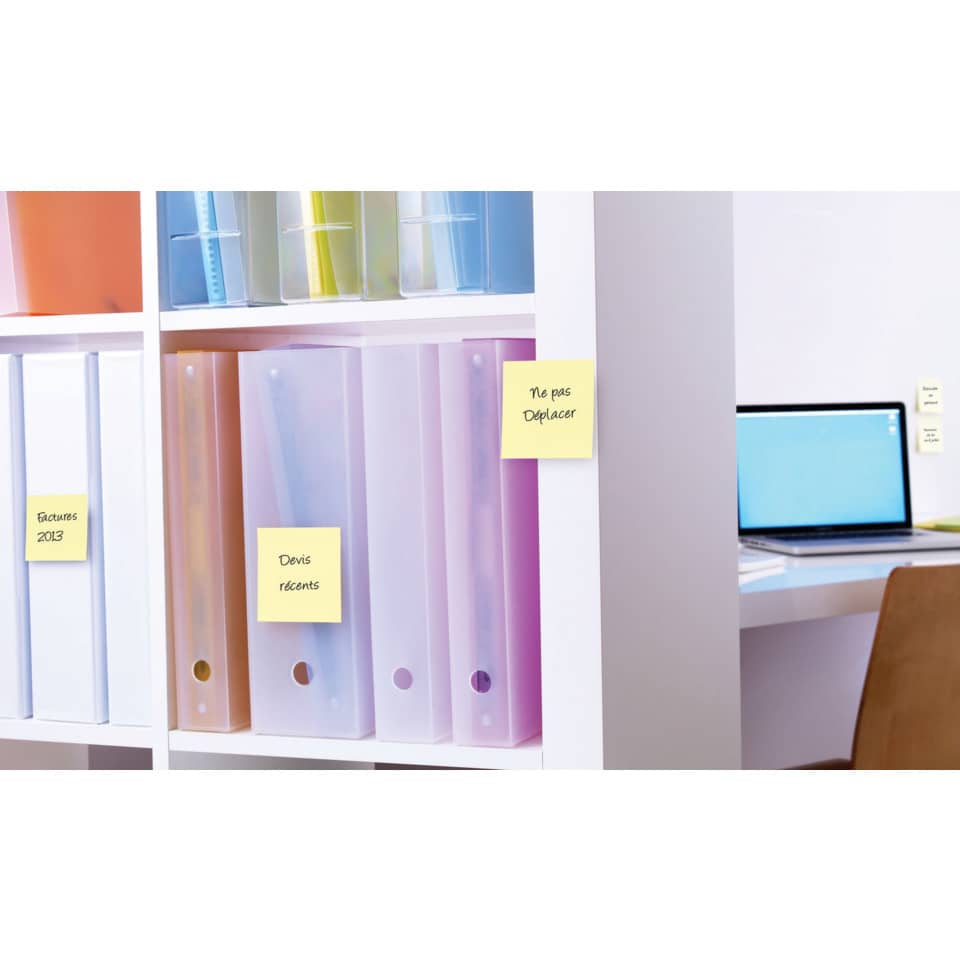 Haftnotizblock Super Sticky Notes, 76 x 76 mm, ultragelb, 6 x 90 Blatt POST-IT 654-S6 POST-IT 654-S6 76x76mm
