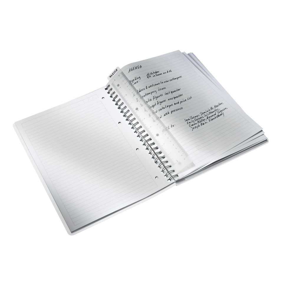Collegeblock WOW, A4, PP, liniert, holzfrei, 80 Blatt, blau LEITZ 46370036 LEITZ 4637-00-36  80Bl liniert