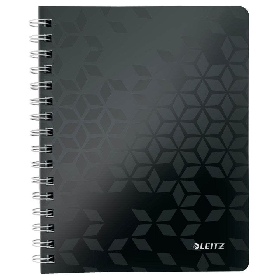 Collegeblock WOW, A5, PP, kariert, holzfrei, 80 Blatt, schwarz LEITZ 4641-00-95 LEITZ 4641-00-95 80Bl kariert