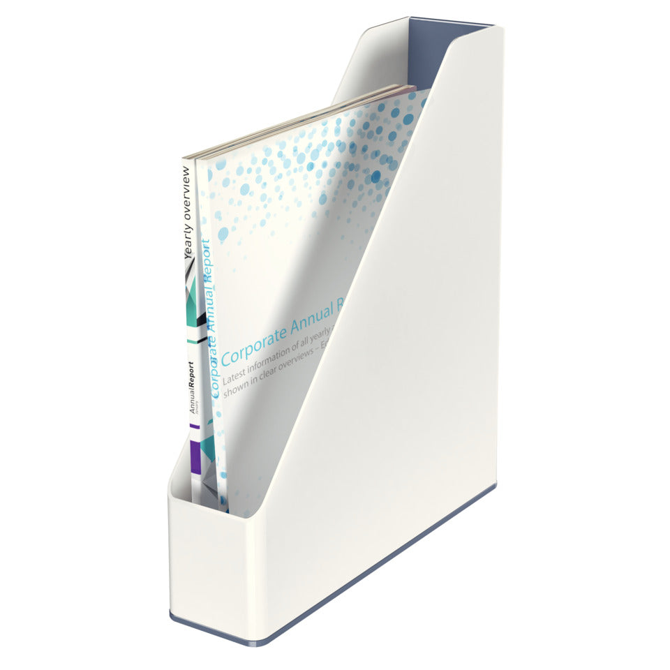 Stehsammler WOW Duo Colour, A4, weiß/grau LEITZ 5362-10-01 LEITZ 5362-10-01 Duo Colour