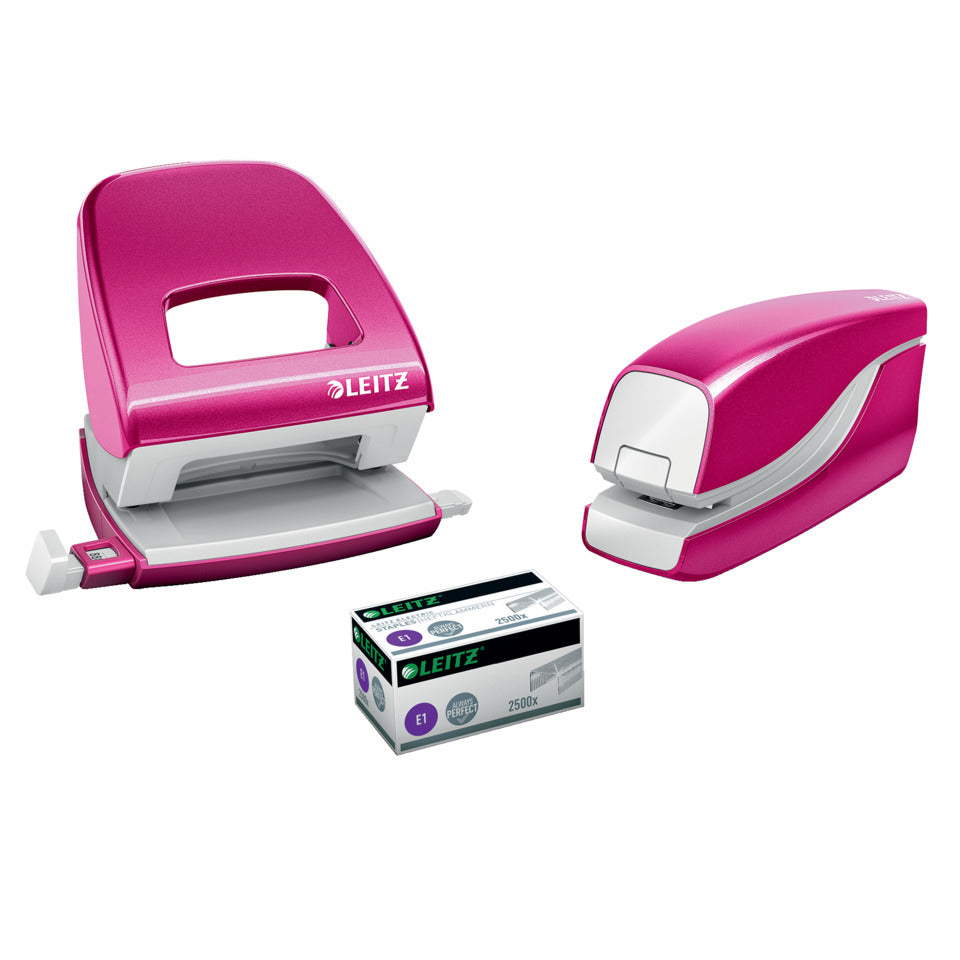 Elektrisches Heftgerät WOW, 10 Blatt, Einlegetiefe 10 mm, pink LEITZ 5566-10-23 LEITZ 5566-10-23 NeXXt 10 Blatt