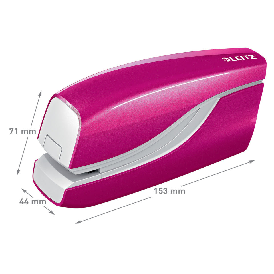 Elektrisches Heftgerät WOW, 10 Blatt, Einlegetiefe 10 mm, pink LEITZ 5566-10-23 LEITZ 5566-10-23 NeXXt 10 Blatt