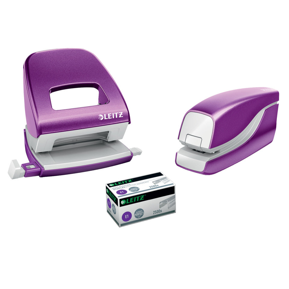 Elektrisches Heftgerät WOW, 10 Blatt, Einlegetiefe 10 mm, violett LEITZ 5566-10-62 LEITZ 5566-10-62 NeXXt 10 Blatt