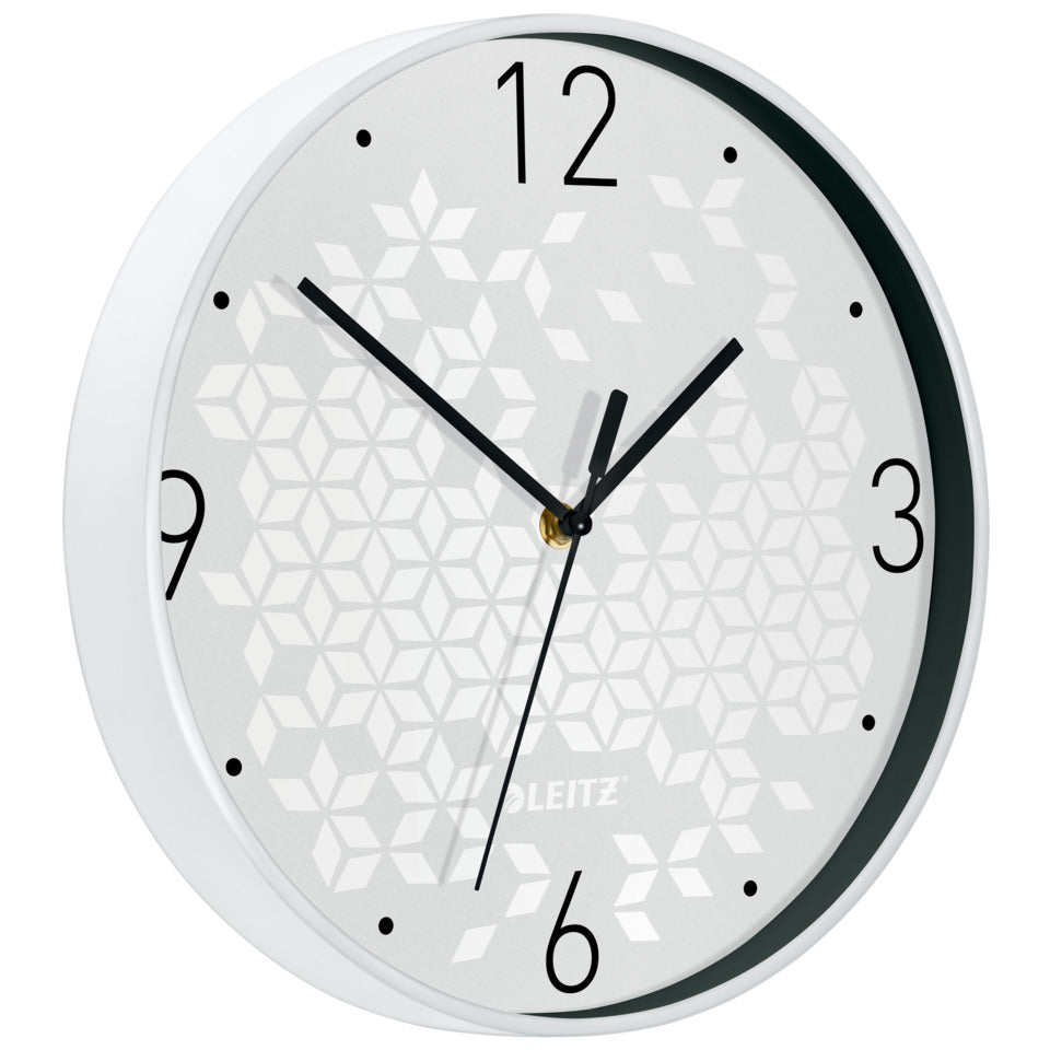 Wanduhr WOW, Kunststoff, 29 cm, weiß LEITZ 9015-00-01