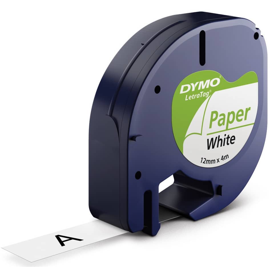 Prägeband, 12mmx4m, weiß DYMO S0721510 DYMO S0721510 12mm 4m