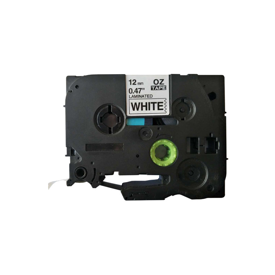 Schriftband, 12mmx8m, schwarz/weiß Q-CONNECT KF18797 Q-CONNECT KF18797 12mm 8m kompatibel