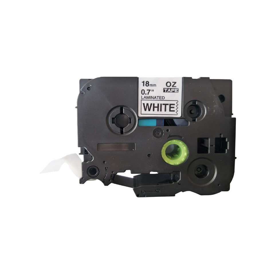 Schriftband, 18mmx8m, schwarz/weiß Q-CONNECT KF18798 Q-CONNECT KF18798 18mm 8m kompatibel