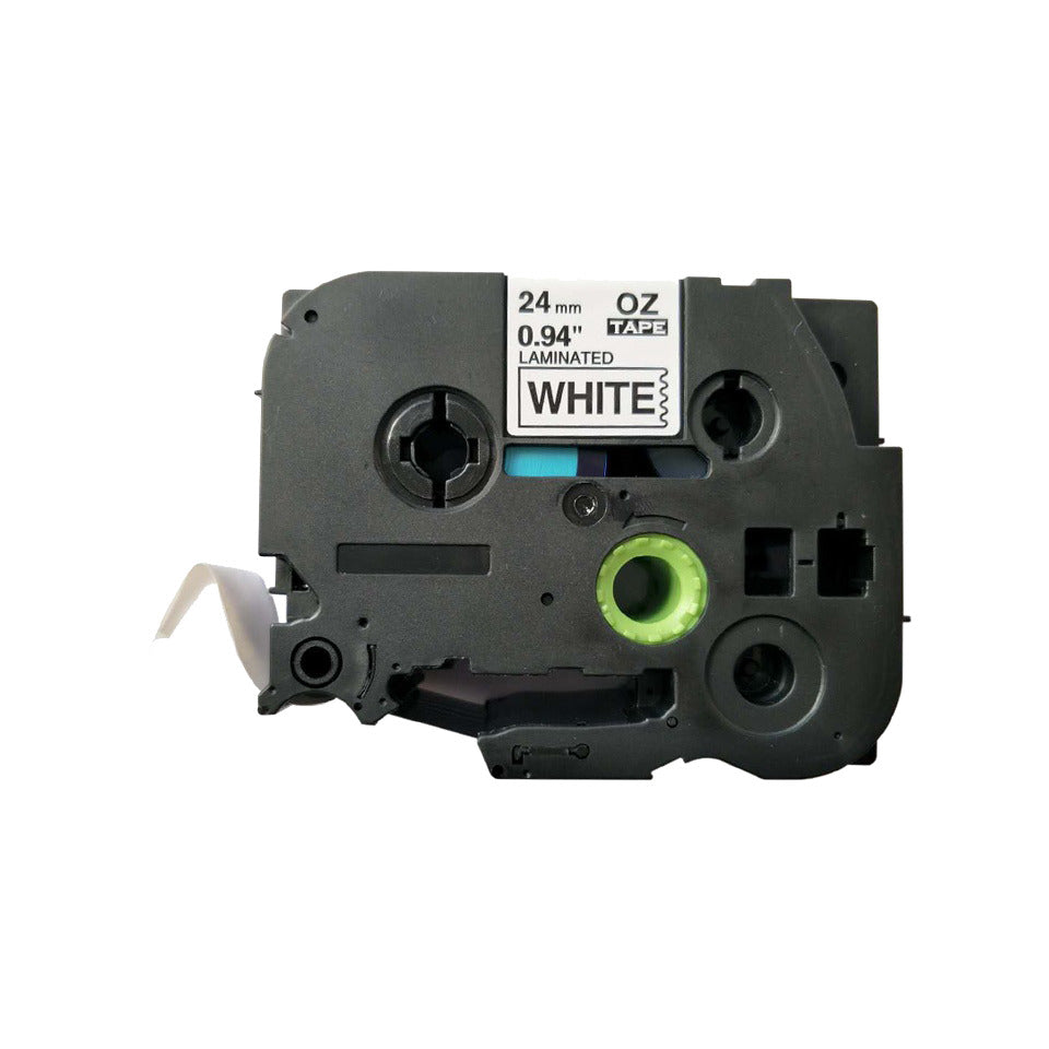 Schriftband, 24mmx8m, schwarz/weiß Q-CONNECT KF18799 Q-CONNECT KF18799 24mm 8m kompatibel