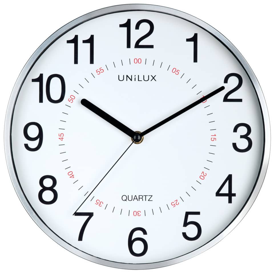 Wanduhr ARIA metallgrau Ø 30,5 cm UNILUX 400094280