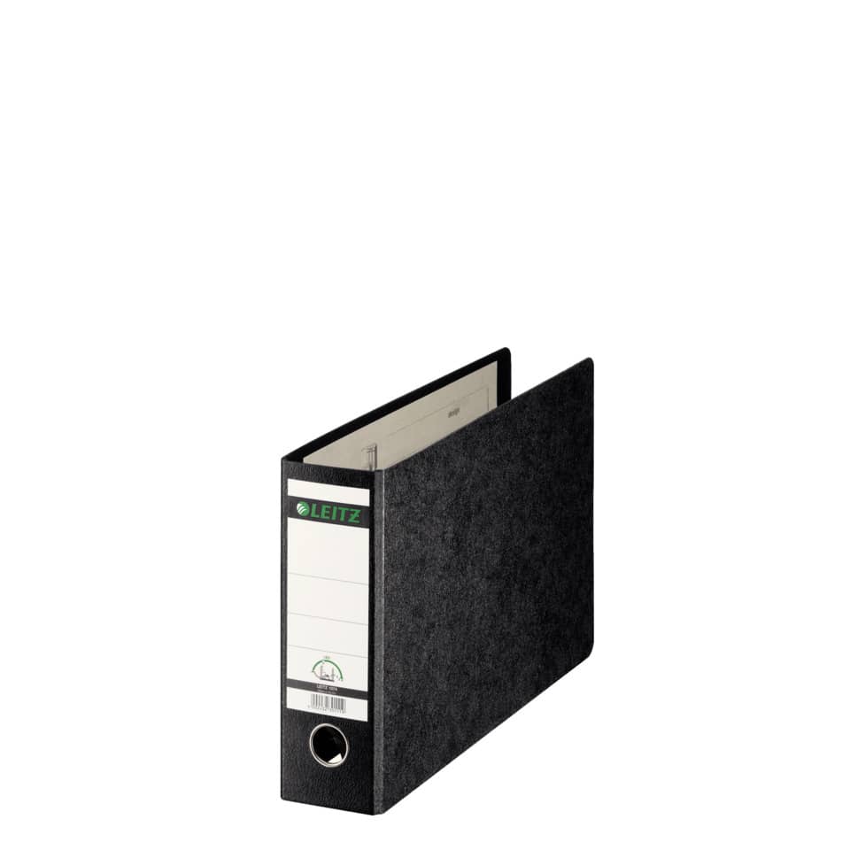 Qualitäts-Ordner 180° Hartpappe, A4 quer, 80mm, schwarz LEITZ 1074-00-00 LEITZ 10740095 77mm
