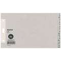 Papierregister A-Z, A5 quer, Papier, 20 Blatt, grau LEITZ 1206-00-85 LEITZ 1206-00-85 Papier 20tlg.