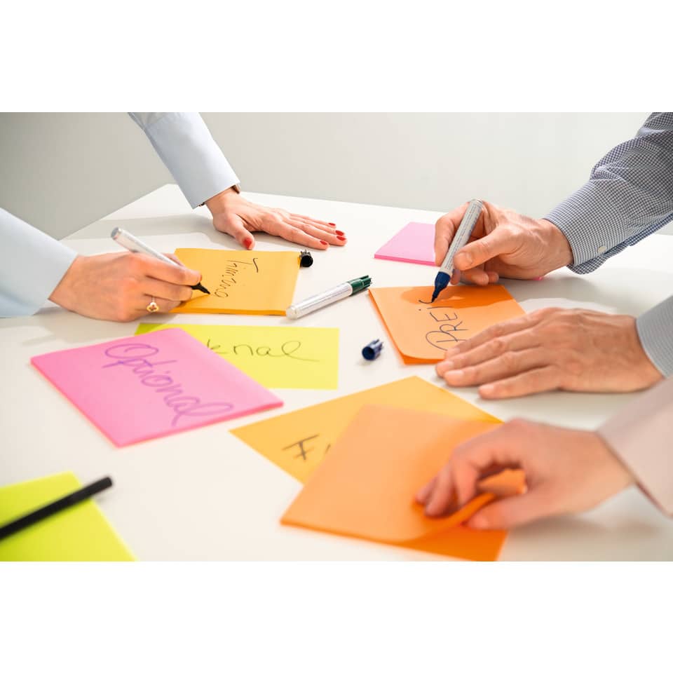 Haftnotizblock Super Sticky Meeting Notes, 152x203mm, 3x70 Blatt, neon POST-IT 8670-3SS-EU POST-IT 8670-3SS-EU 152x203mm