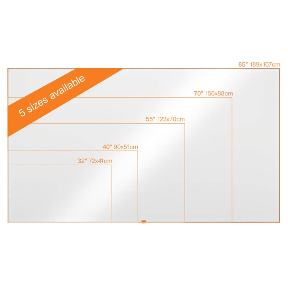 Whiteboard Impression Pro Stahl Widescreen 40", magnetisch, weiß NOBO 1915254 NOBO 1915254 51x90cm