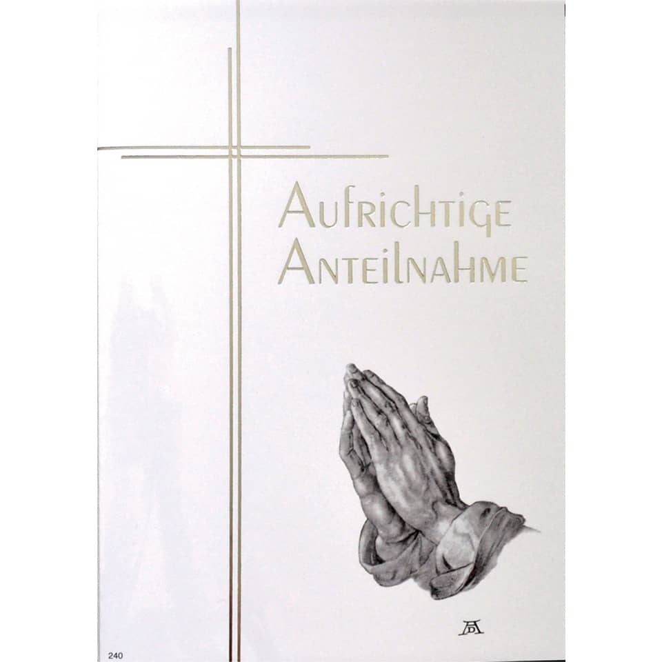 Trauerkarte - inkl. Umschlag  81-P240