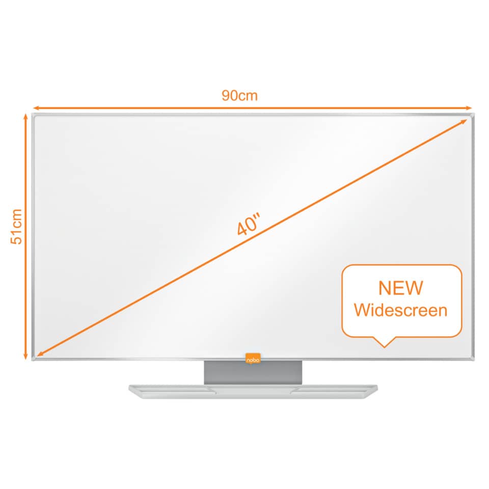 Whiteboard Impression Pro Stahl Widescreen 40", magnetisch, weiß NOBO 1915254 NOBO 1915254 51x90cm