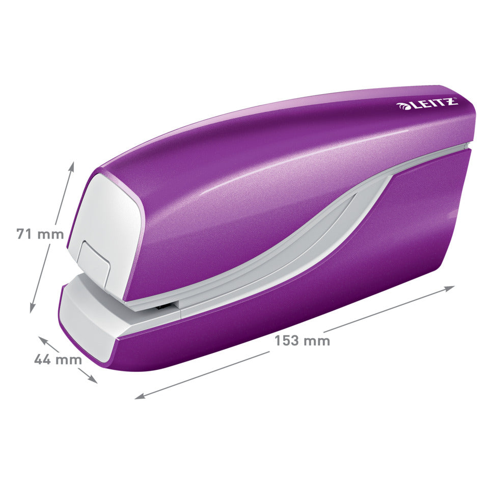 Elektrisches Heftgerät WOW, 10 Blatt, Einlegetiefe 10 mm, violett LEITZ 5566-10-62 LEITZ 5566-10-62 NeXXt 10 Blatt