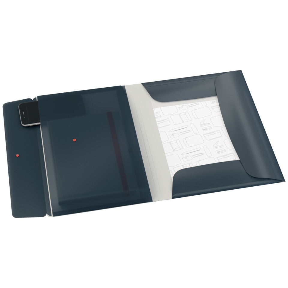 Eckspannermappe Cosy, A4, PP, mit Tasche, grau LEITZ 4619-00-89 LEITZ 4619-00-89 PP