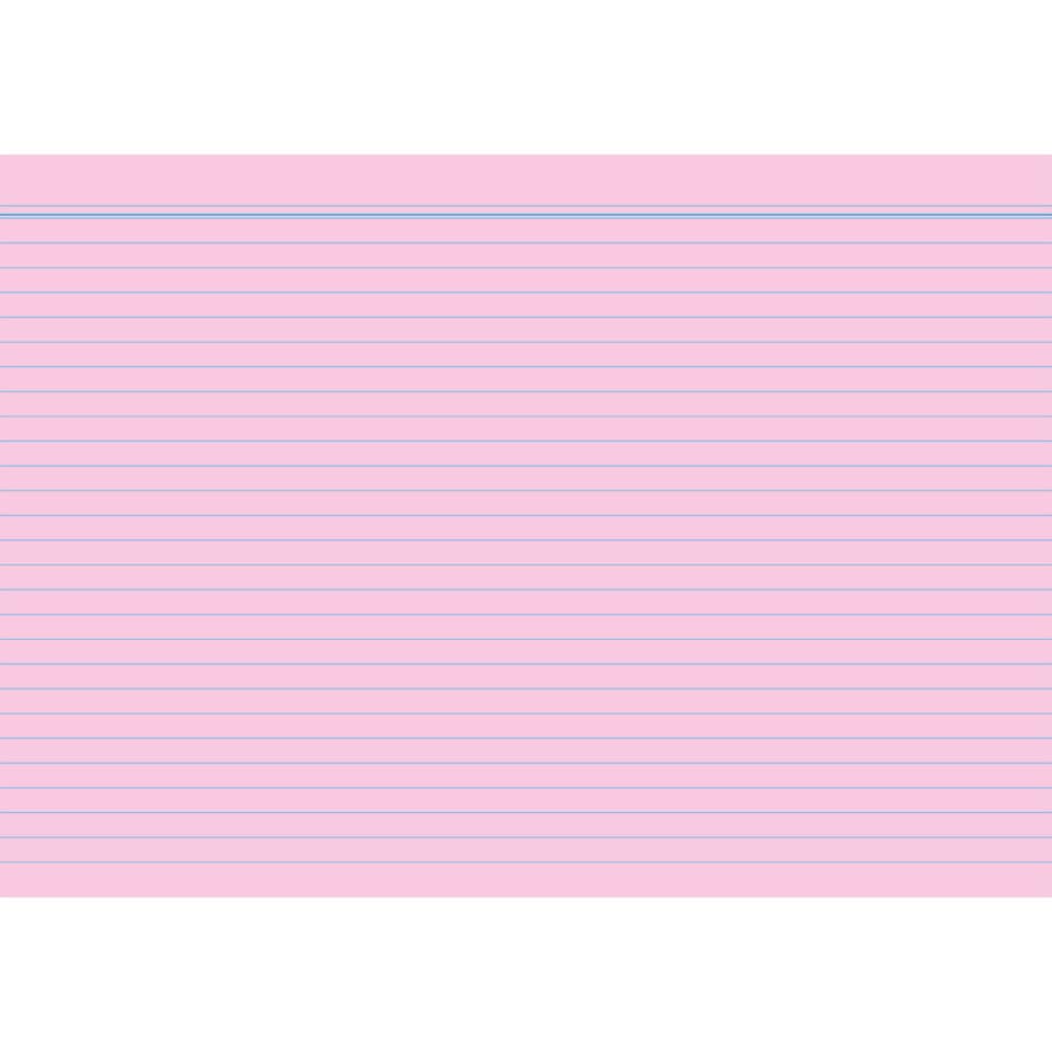 Karteikarte, A6, 170g/m², liniert, 100 Stück, rosa RNK 115063 RNK 115063 liniert
