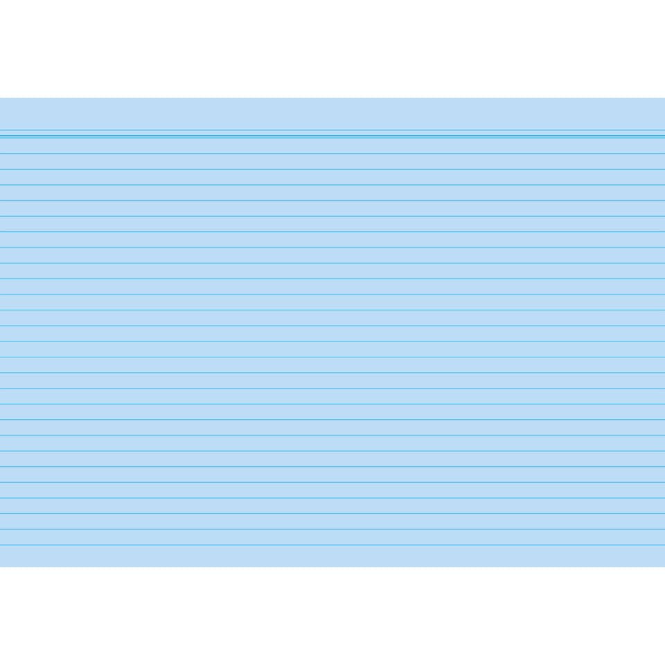 Karteikarte, A5, 170g/m², liniert, 100 Stück, blau RNK 115054 RNK 115054 liniert