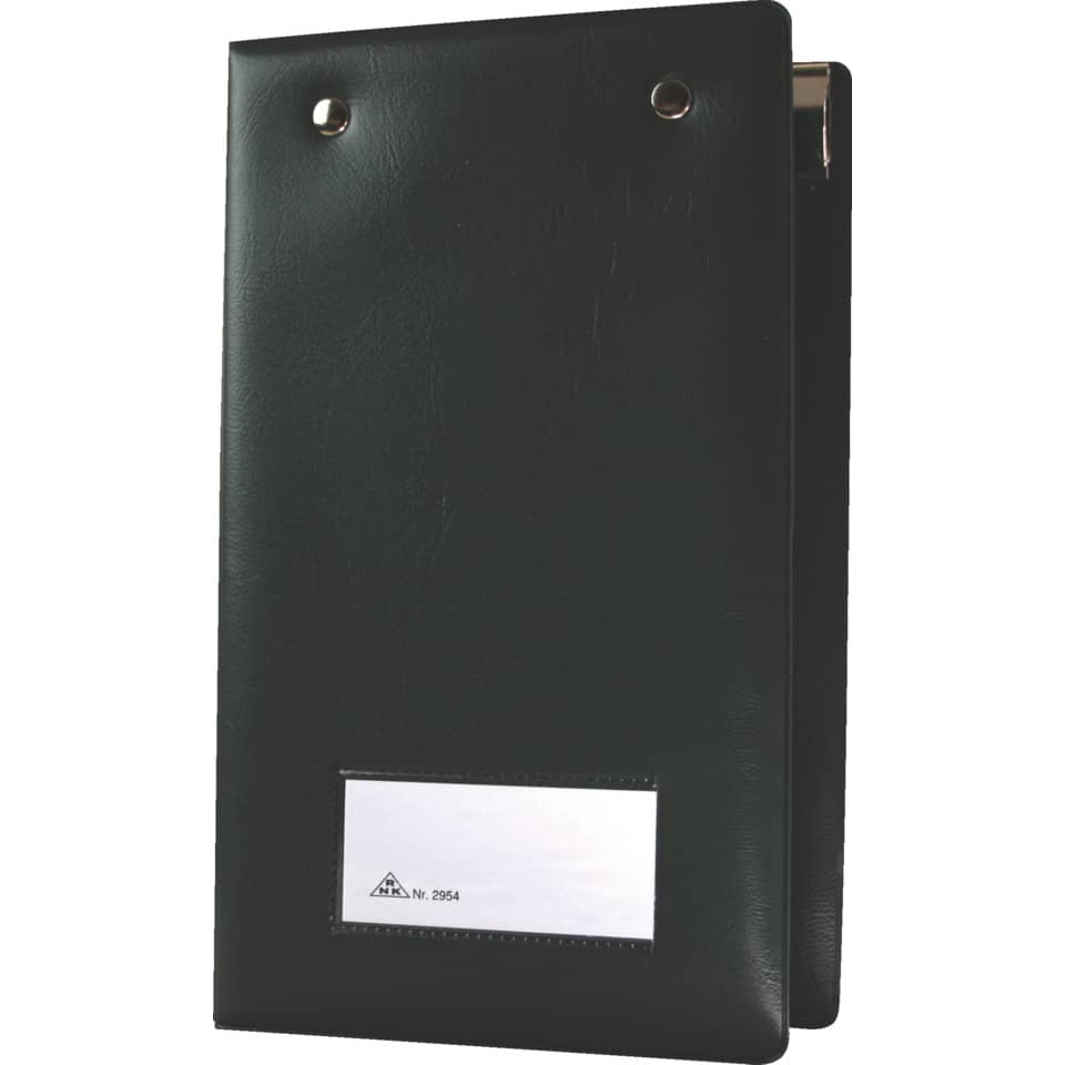 Kassenblockhülle, 107x180 mm, Kunststoff, schwarz RNK 29549 RNK 2954-9