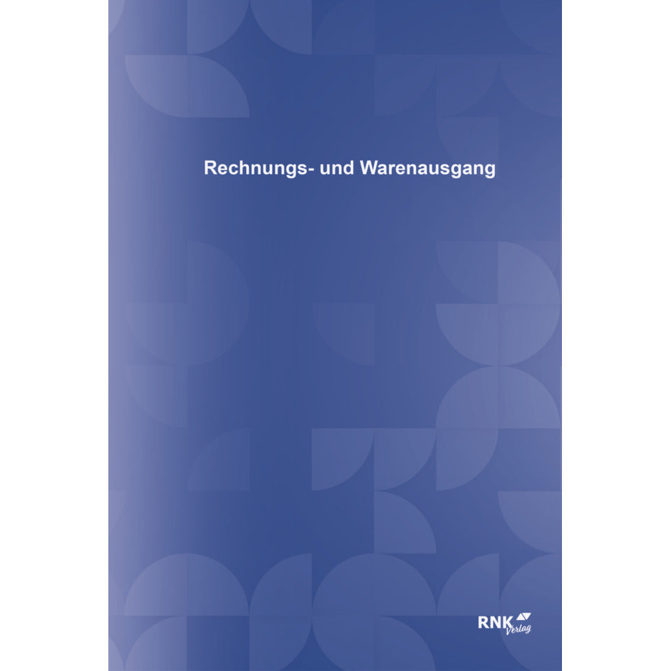 Rechnungs- und Warenausgangsbuch zur Ermittlung der Umsatzsteuer, A4, 40 Blatt, kartoniert RNK 30053