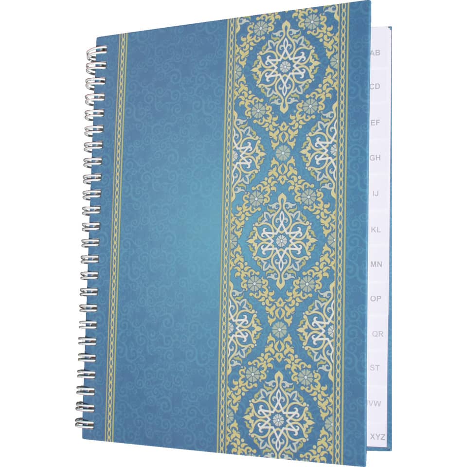Notizbuch mit Register A-Z "Blue Orient", DIN A5, liniert, 48 Blatt RNK 46504 RNK 46504 m.Register