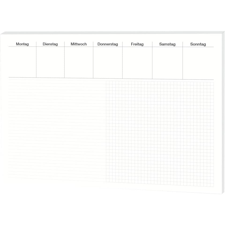 Schreibunterlage Office - Liniert & Kariert 480 x 330 mm, 30 Blatt RNK 46632 RNK 46632 48x33cm/30BL