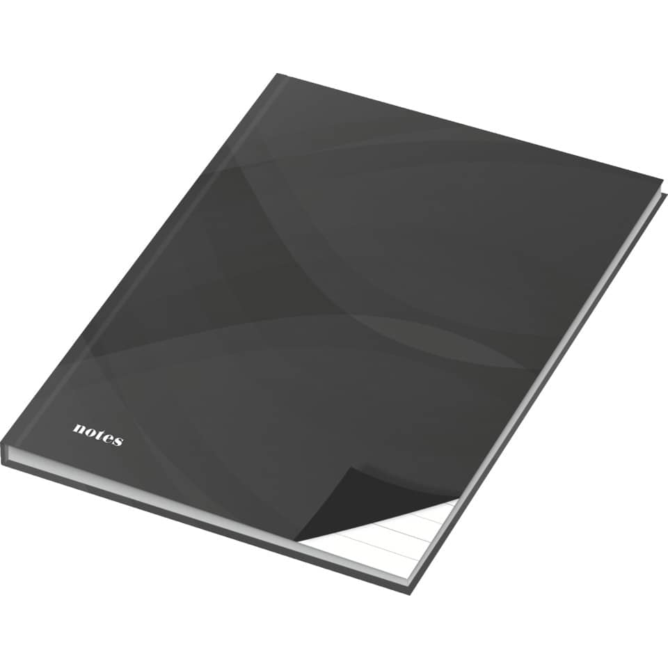 Notizbuch "notes carbon black", A4, 96 Blatt, liniert RNK 46513 RNK 46513 96BL liniert