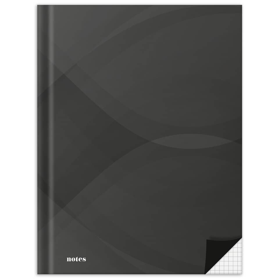 Notizbuch "notes carbon black", A5, 96 Blatt, kariert RNK 46516 RNK 46516 96BL kariert