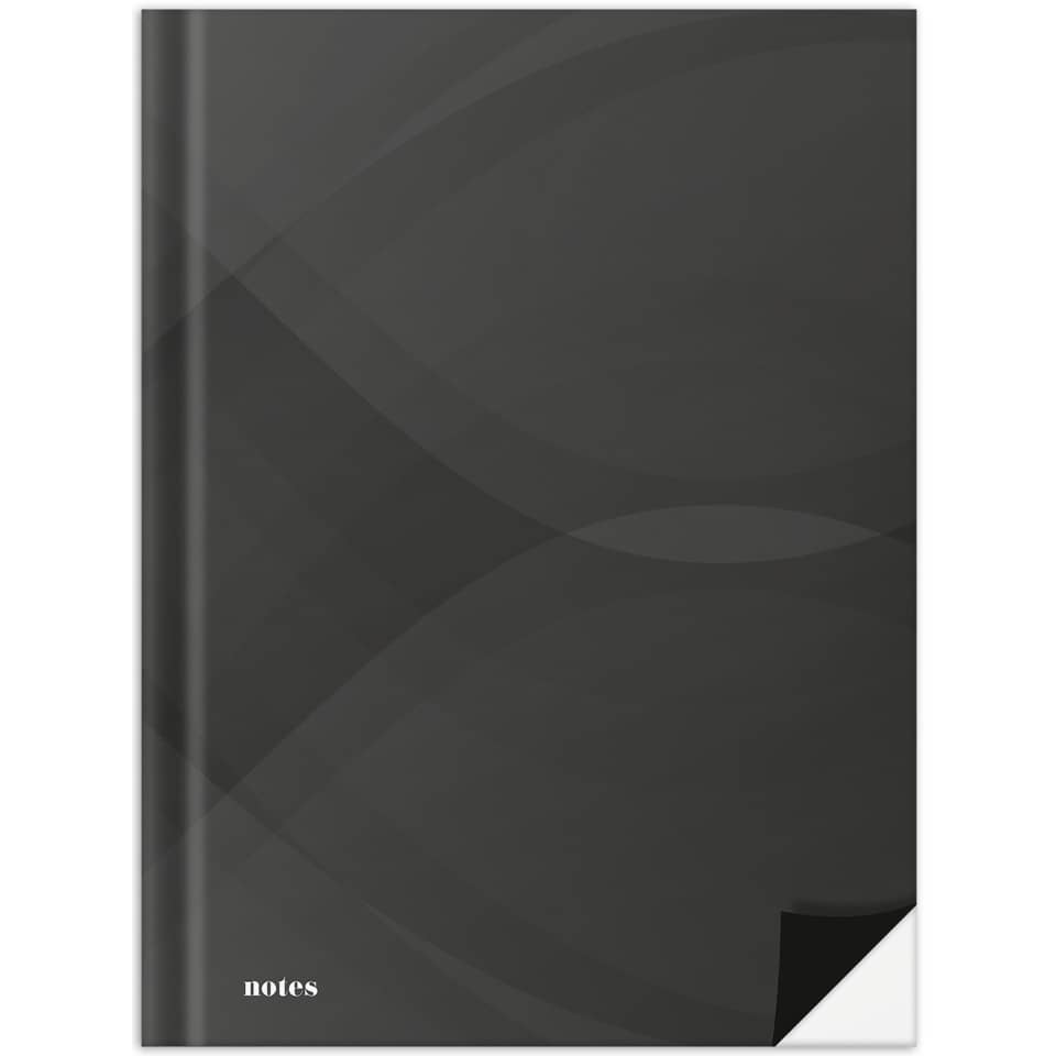 Notizbuch "notes carbon black", A4, 96 Blatt, blanko RNK 46564 RNK 46564 96BL blanko