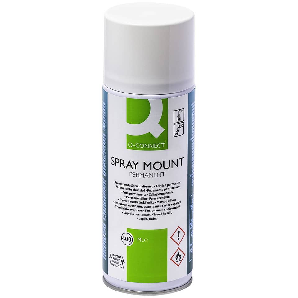 Sprühkleber, 400ml, permanent farblos Q-CONNECT KF11026 Q-CONNECT KF11026 permanent