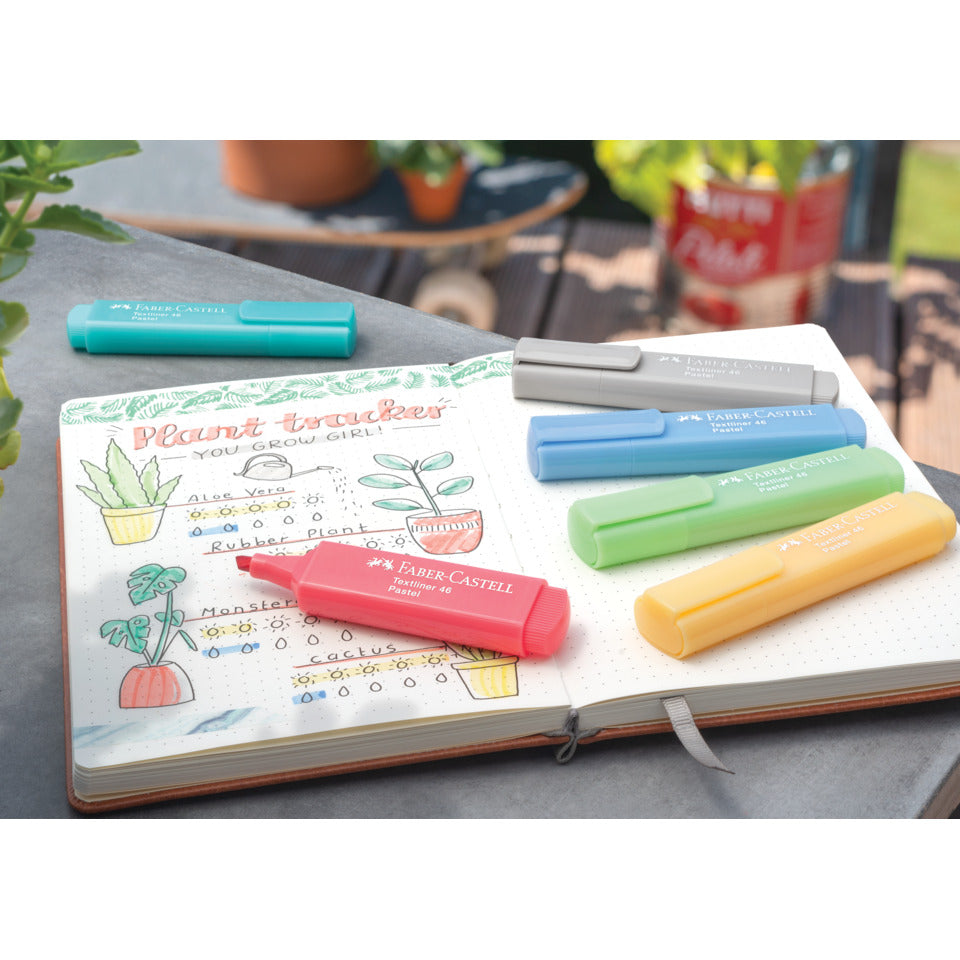 Textmarker Superfluorescent 46, 1-5mm, pastell vanille FABER CASTELL 154667