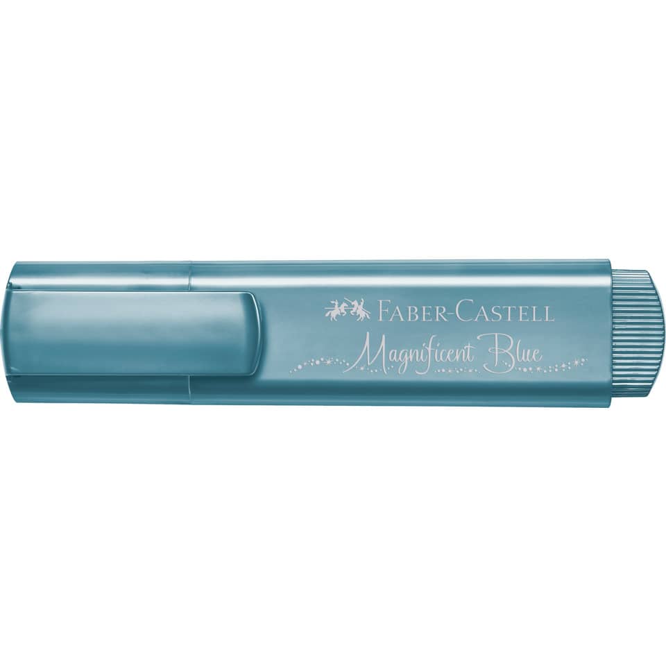 Textmarker Superfluorescent 46, 1-5mm, metallic blau FABER CASTELL 154647