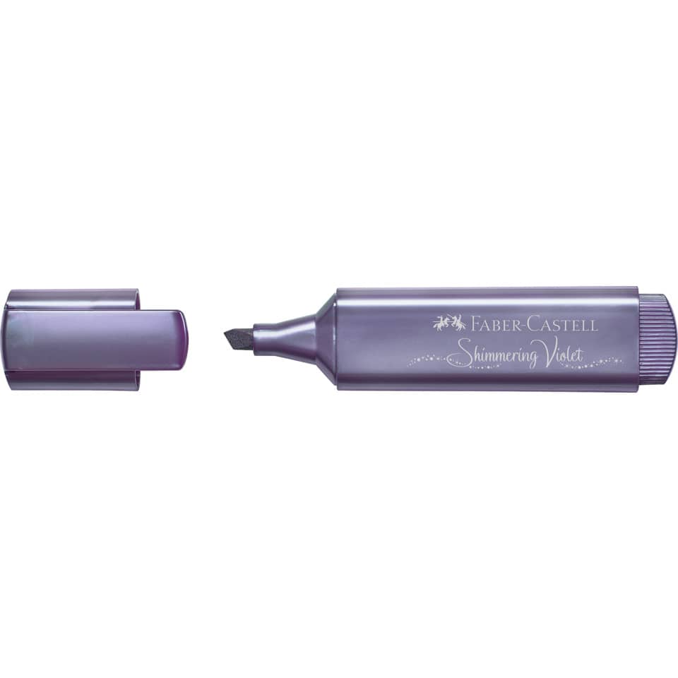 Textmarker Superfluorescent 46, 1-5mm, metallic violett FABER CASTELL 154678