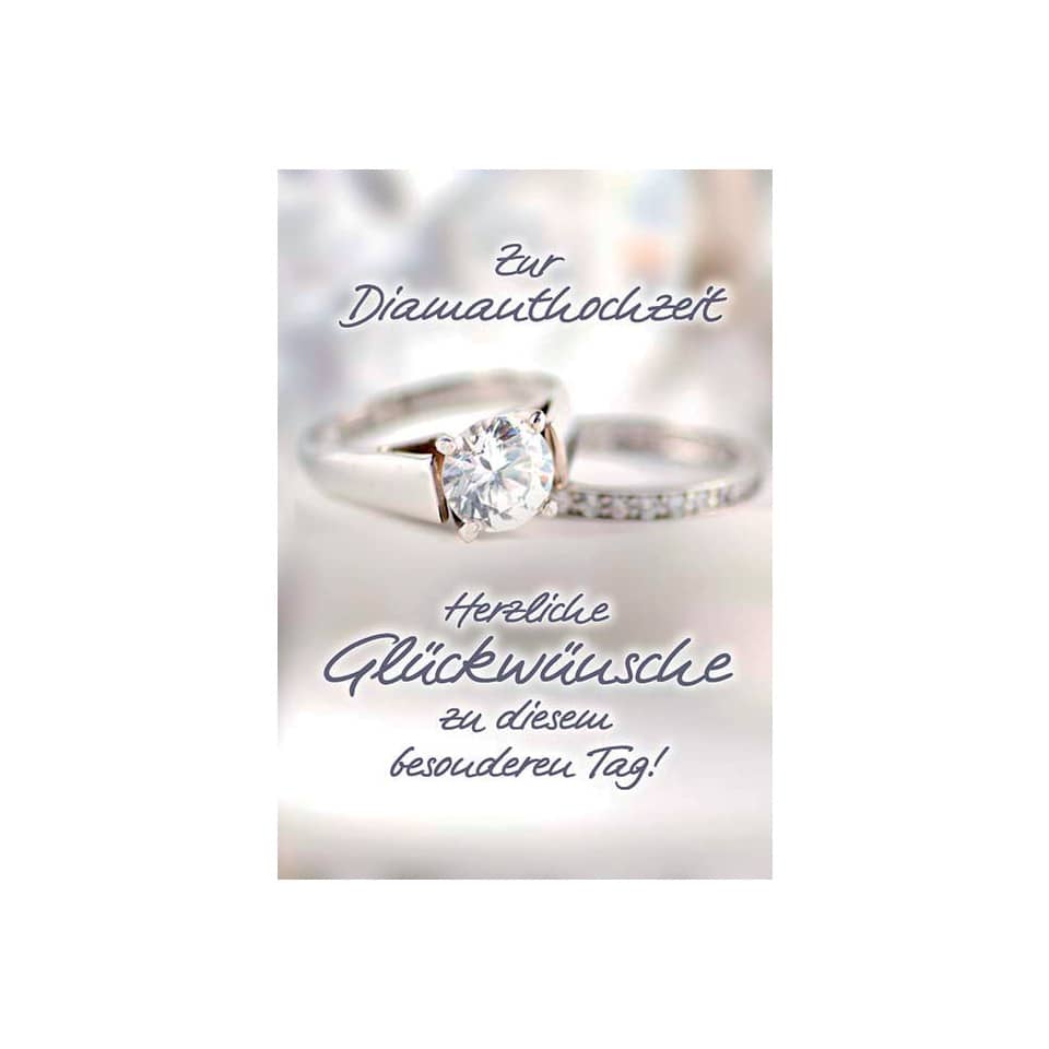 Diamantene Hochzeitskarte KOMMA³ 01-236 KOMMA³  01-236