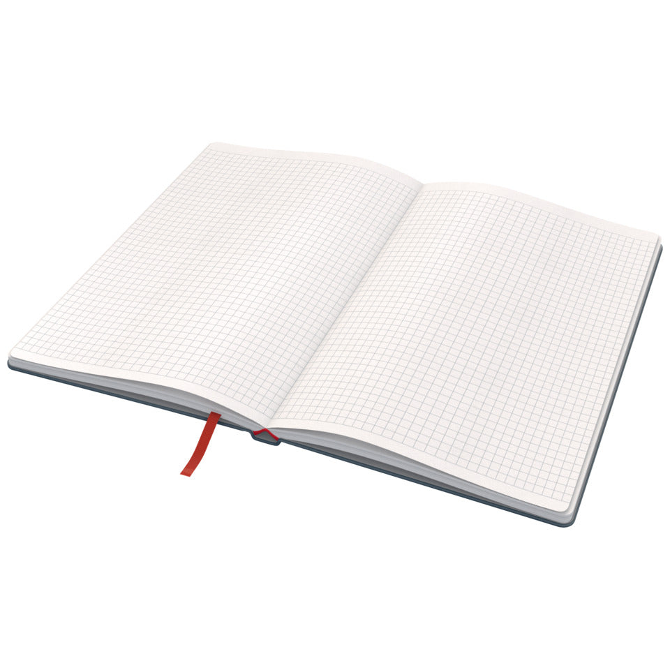Notizbuch Cosy, fester Einband, A5, kariert, grau LEITZ 4454-00-89